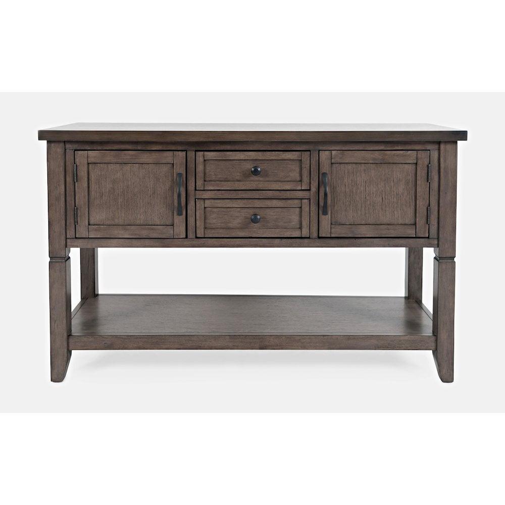 Lincoln Square Transitional Brown Acacia 2-Drawer Buffet Server