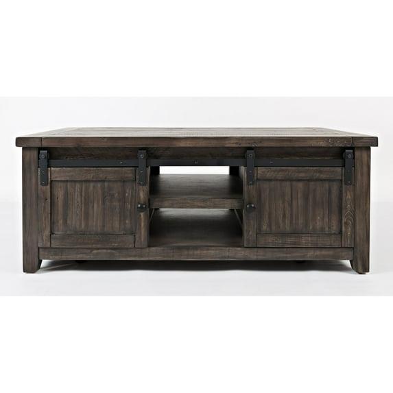 Jofran Madison County 50" Rustic Reclaimed Pine Farmhouse Barn Door Coffee Table