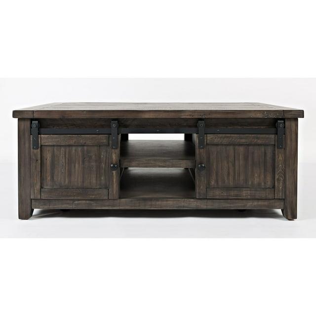 Jofran Madison County 50" Rustic Reclaimed Pine Farmhouse Barn Door Coffee Table