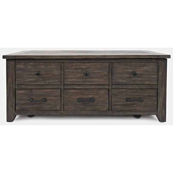 Jofran Madison County Rustic Reclaimed Pine 48" Farmhouse Harris Lift-Top Coffee Table