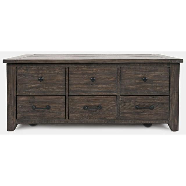 Jofran Madison County Rustic Reclaimed Pine 48" Farmhouse Harris Lift-Top Coffee Table