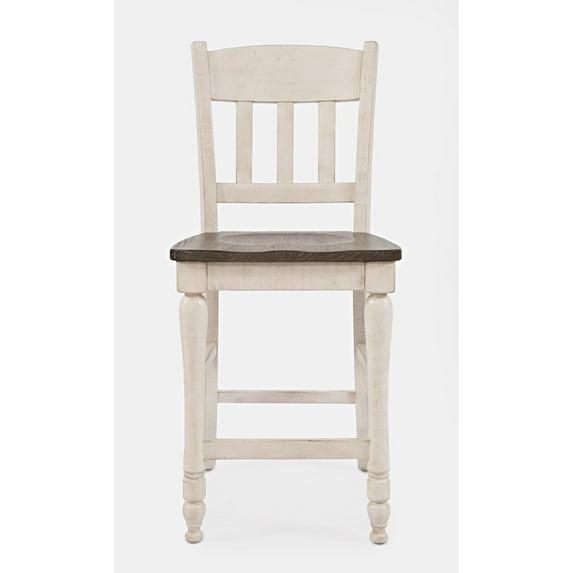 Jofran Madison County Rustic Reclaimed Pine Farmhouse Slatback Counter Stool (Set of 2)