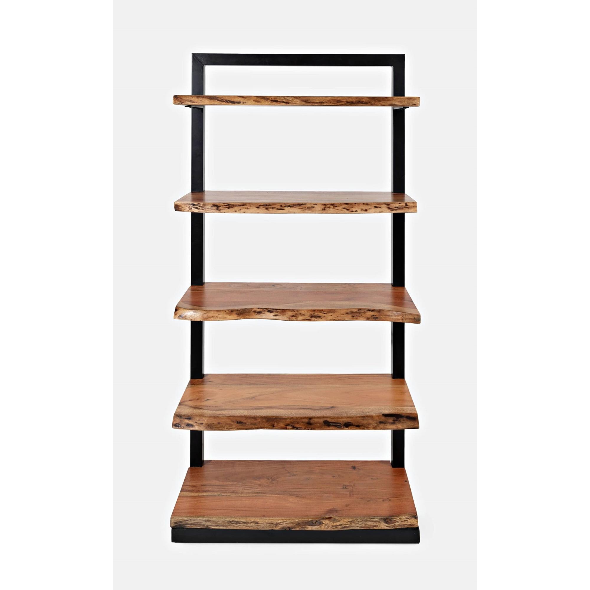 Jofran Nature's Edge Solid Acacia 5 Shelf Bookcase