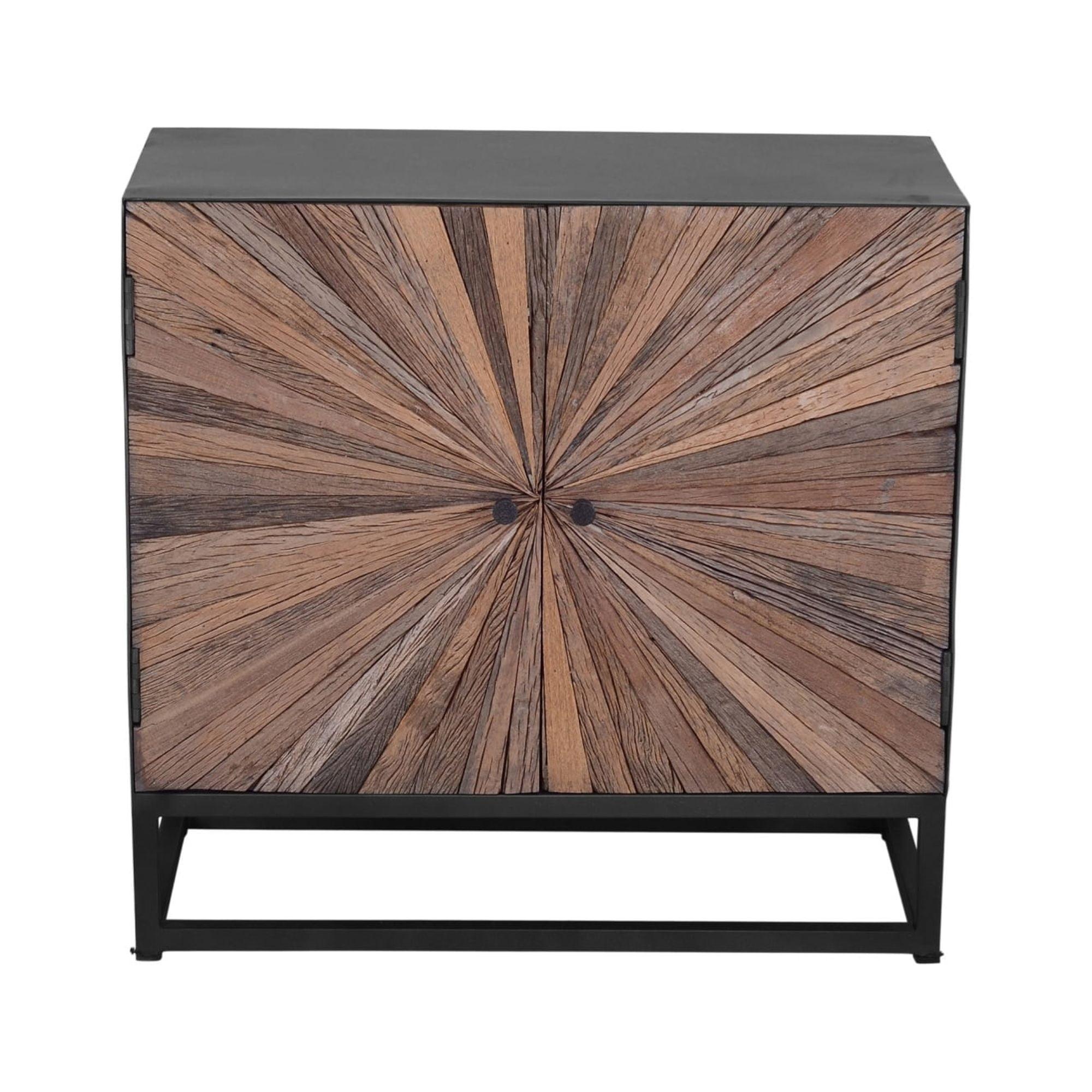 Astral Plains Reclaimed Wood and Metal Accent Cabinet
