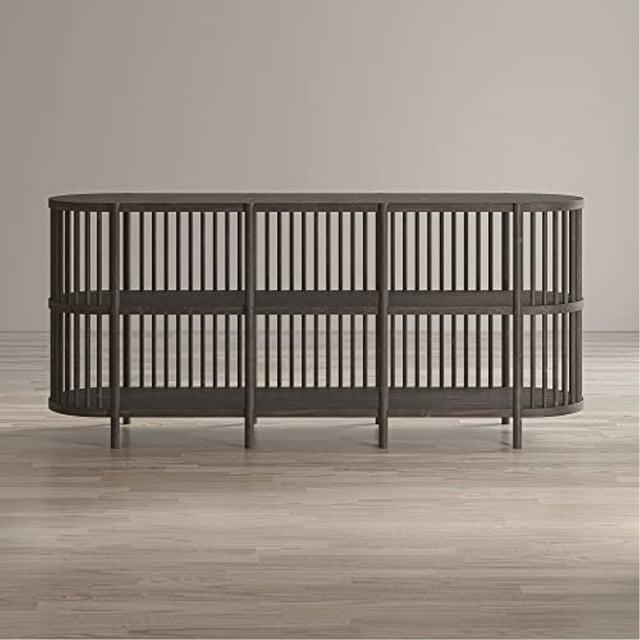 Jofran Rhapsody Mid-Century Modern 72" Open Storage Sideboard Cabinet