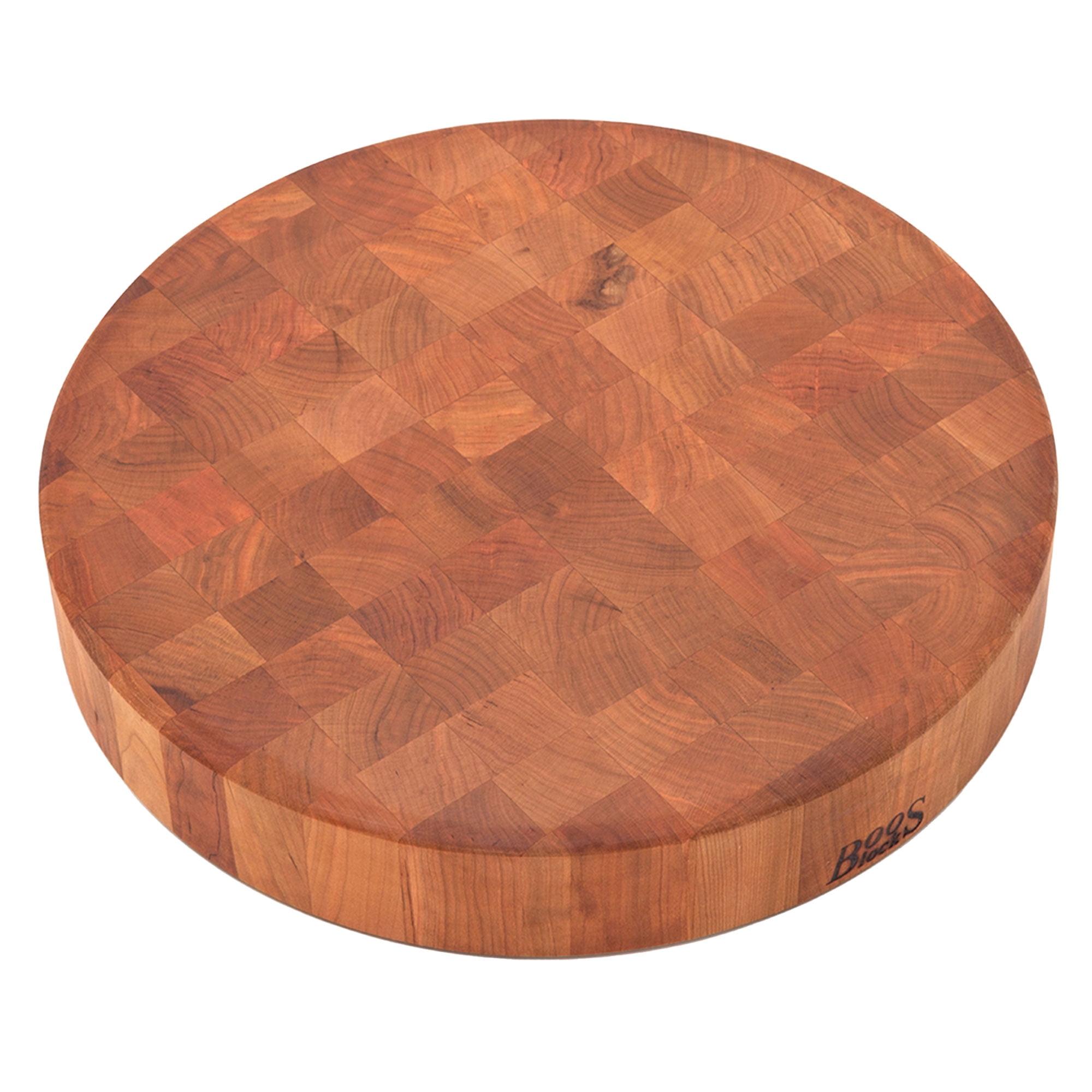 John Boos Boos Block CCB Series Round Large Reversible Wood Chopping Board, 3-Inch Thickness, 18" x 18" x 3"