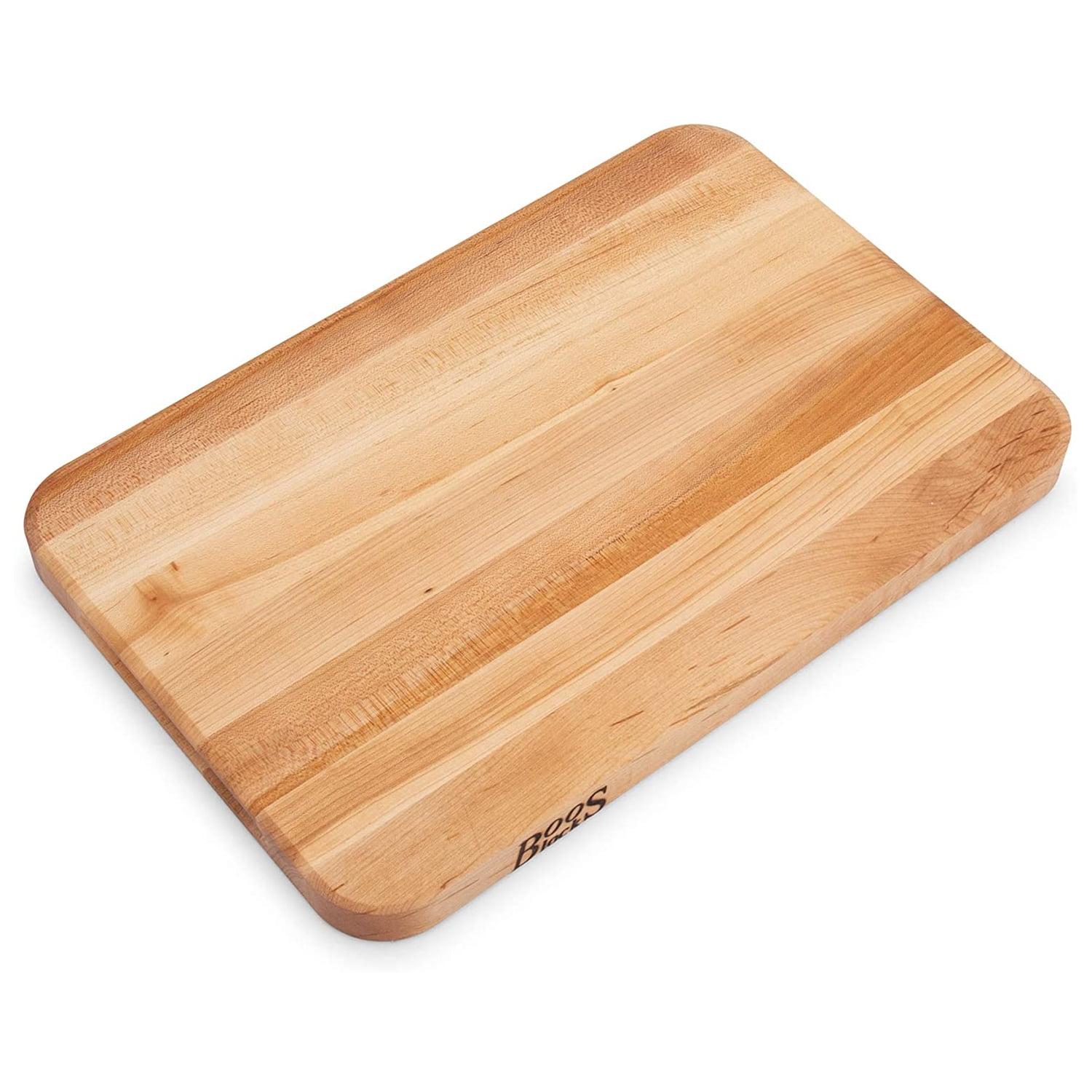 Maple Wood Reversible Cutting Board with Juice Groove