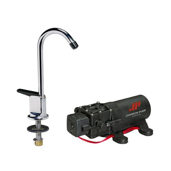 Johnson Pump #61123 Faucet/1.1GPH Pump Combo 12V