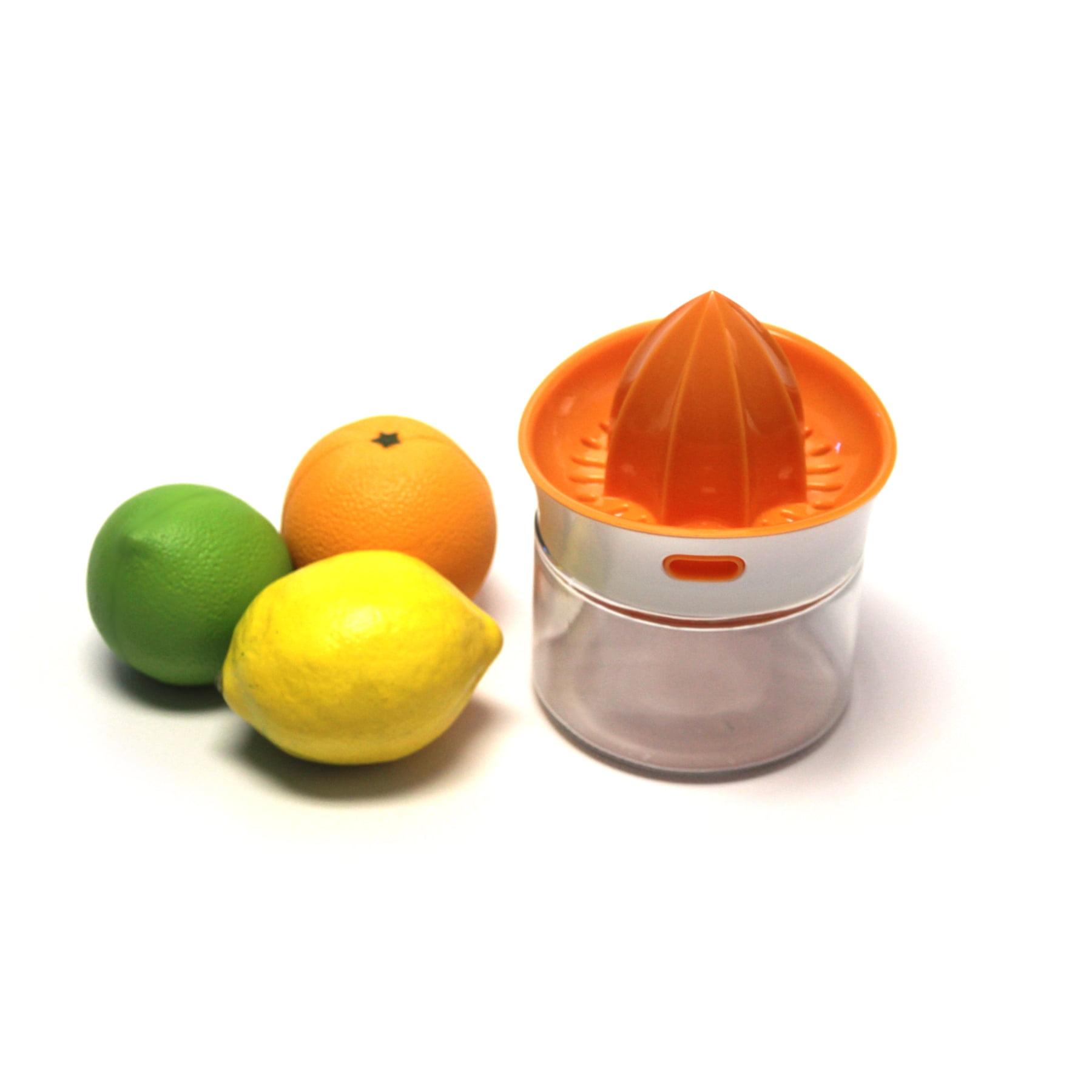 Orange and Clear Citrus Juicer with Glass Base