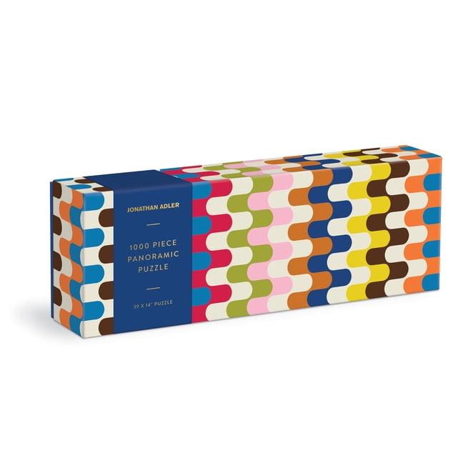 Jonathan Adler Bargello Bright 1000 Piece Panoramic Puzzle