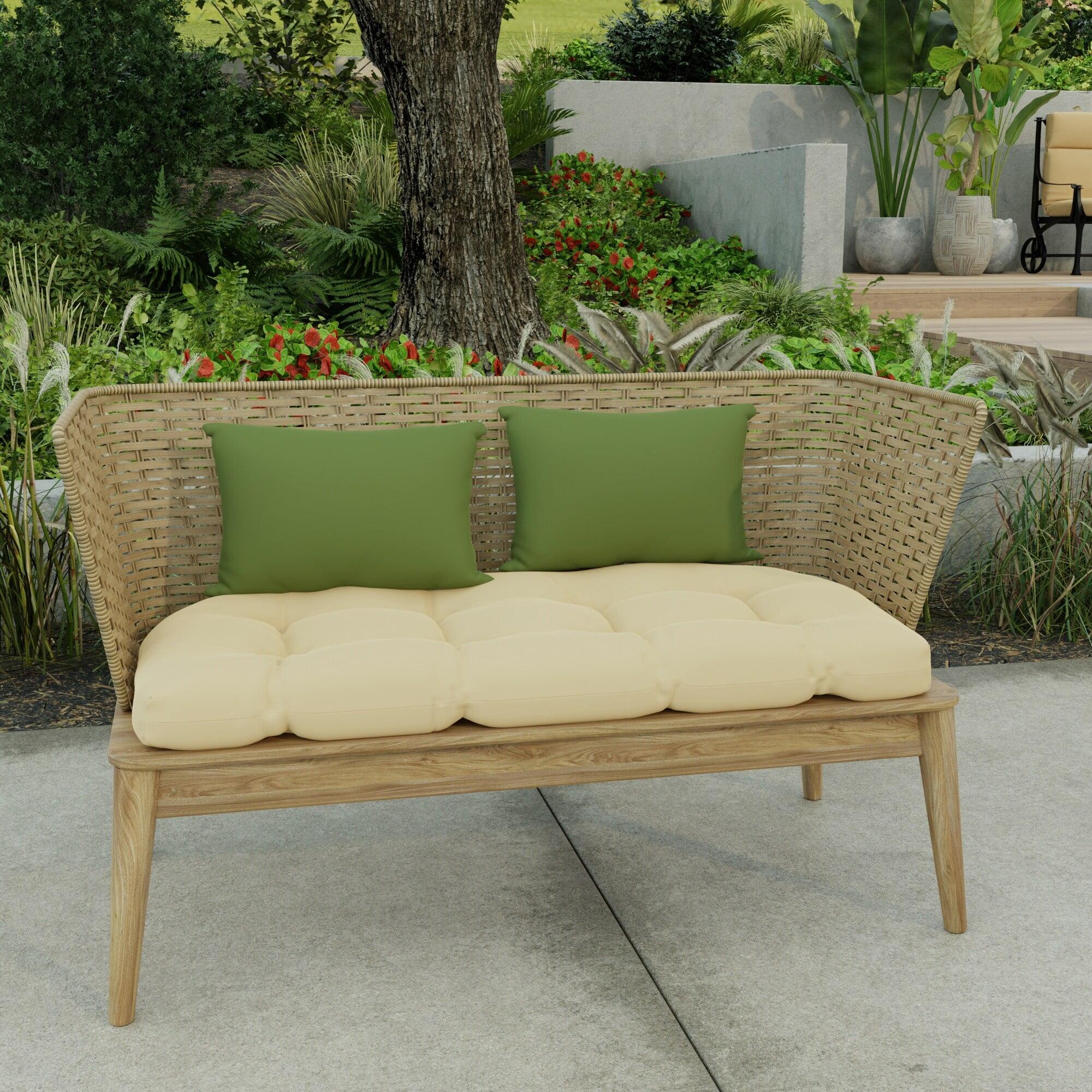 Veranda Hunter Green Outdoor Lumbar Throw Pillow Set