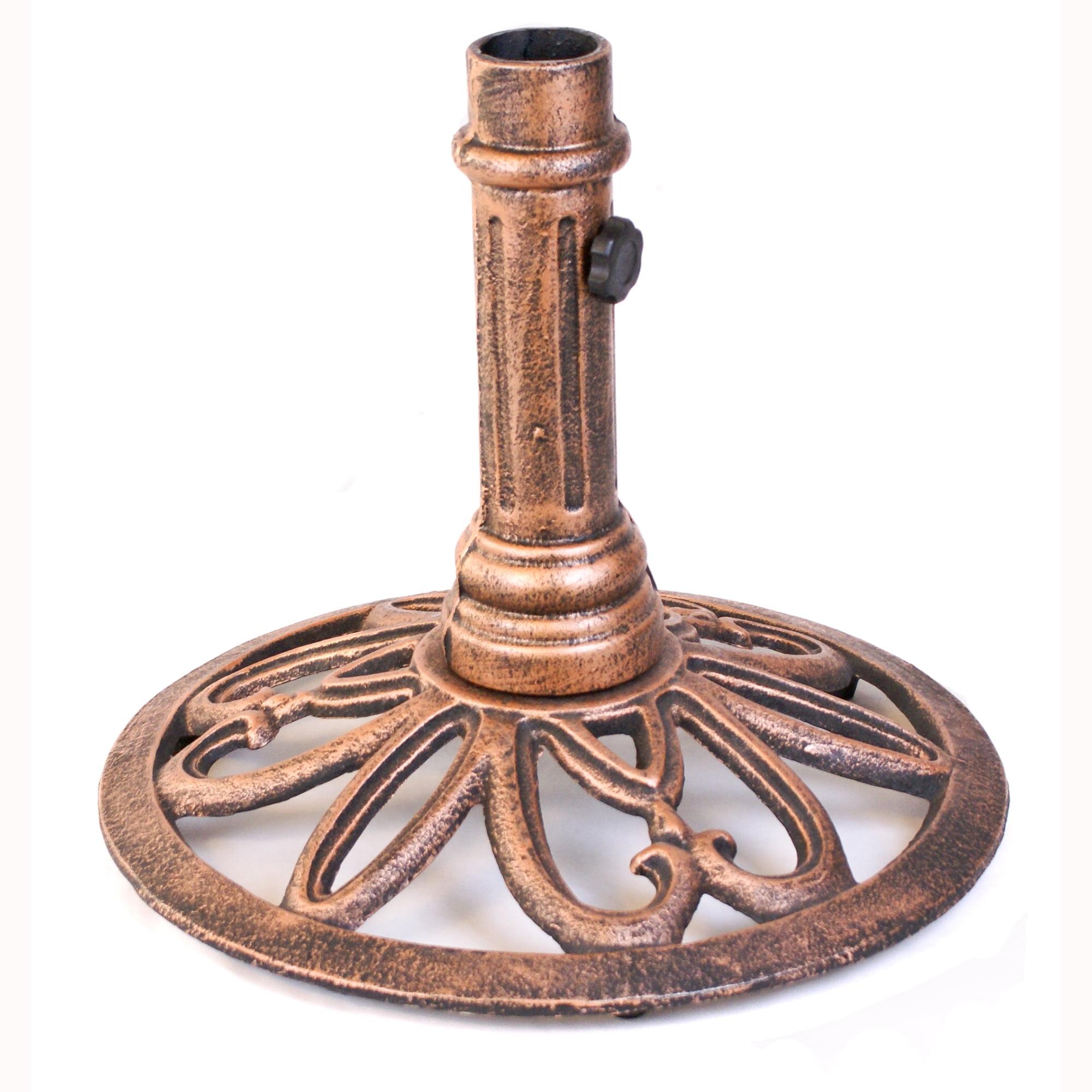 Bronze Cast Iron Decorative Round Umbrella Base