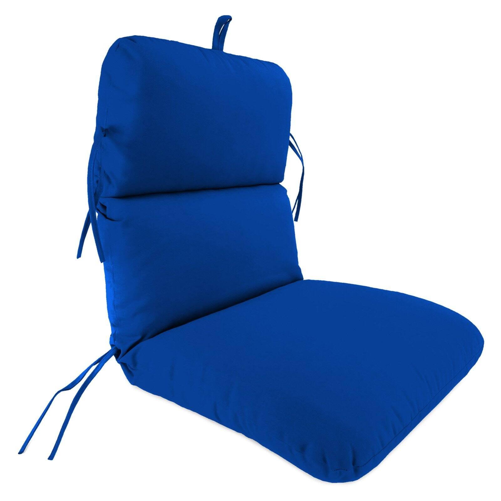 Pacific Blue Polyester Outdoor Dining Chair Cushion