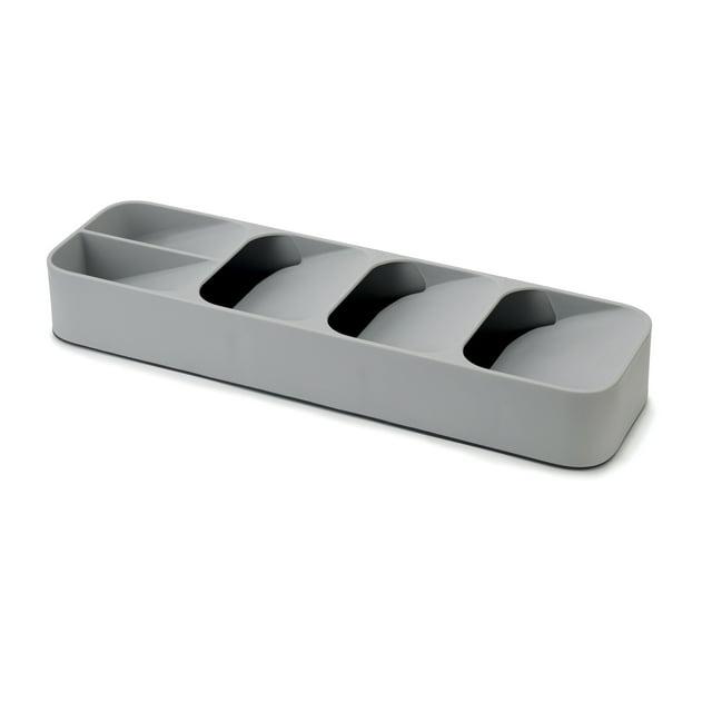 Joseph Joseph DrawerStore Compact Cutlery Organizer- Gray: In-Drawer Flatware Storage with Multiple Compartments