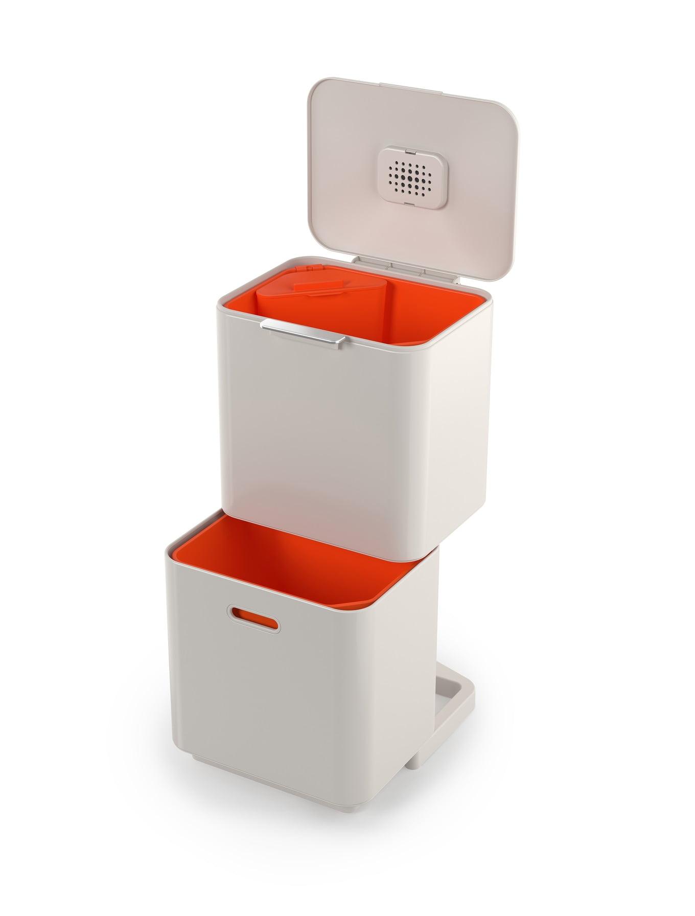 Joseph Joseph Totem Waste & Recycling Dual Kitchen Trash Can