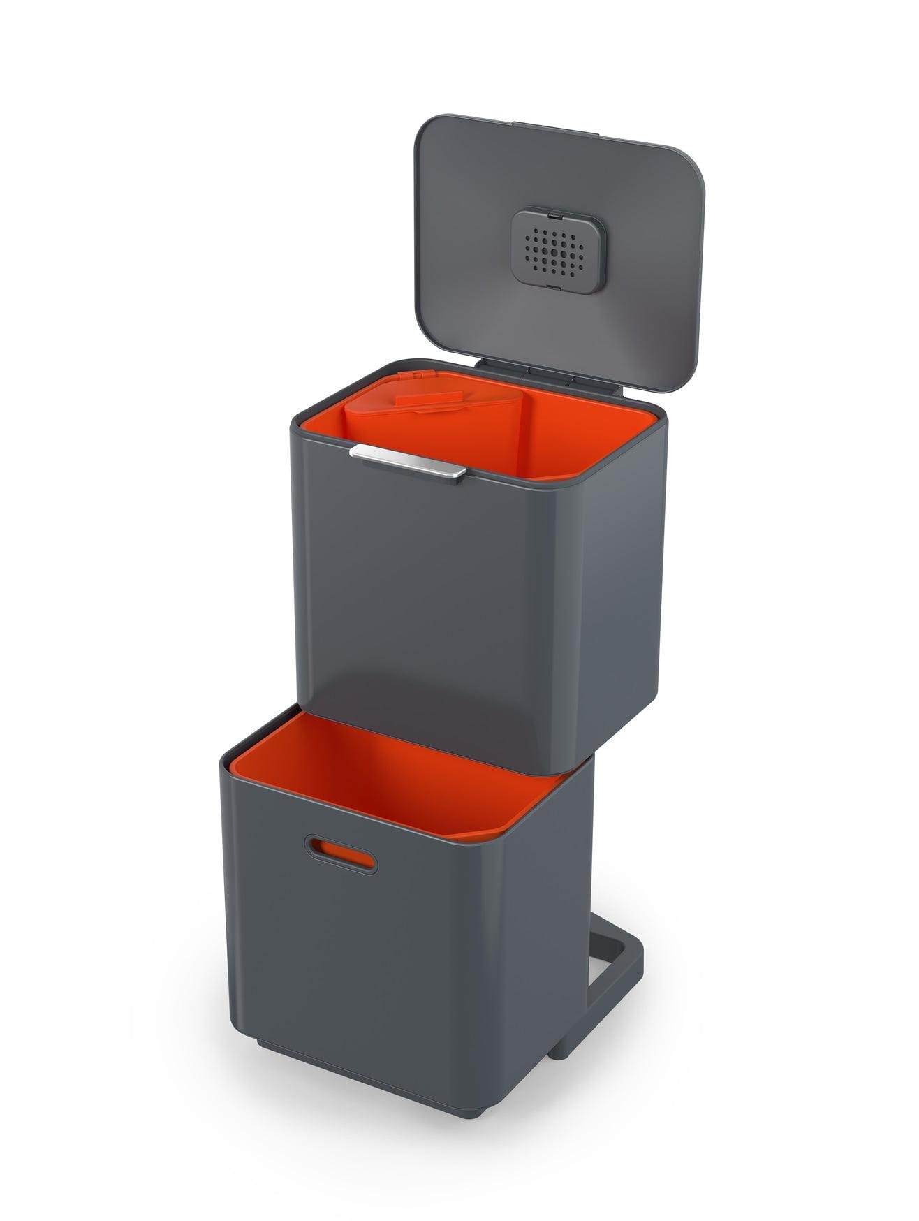 Joseph Joseph Totem Waste & Recycling Dual Kitchen Trash Can