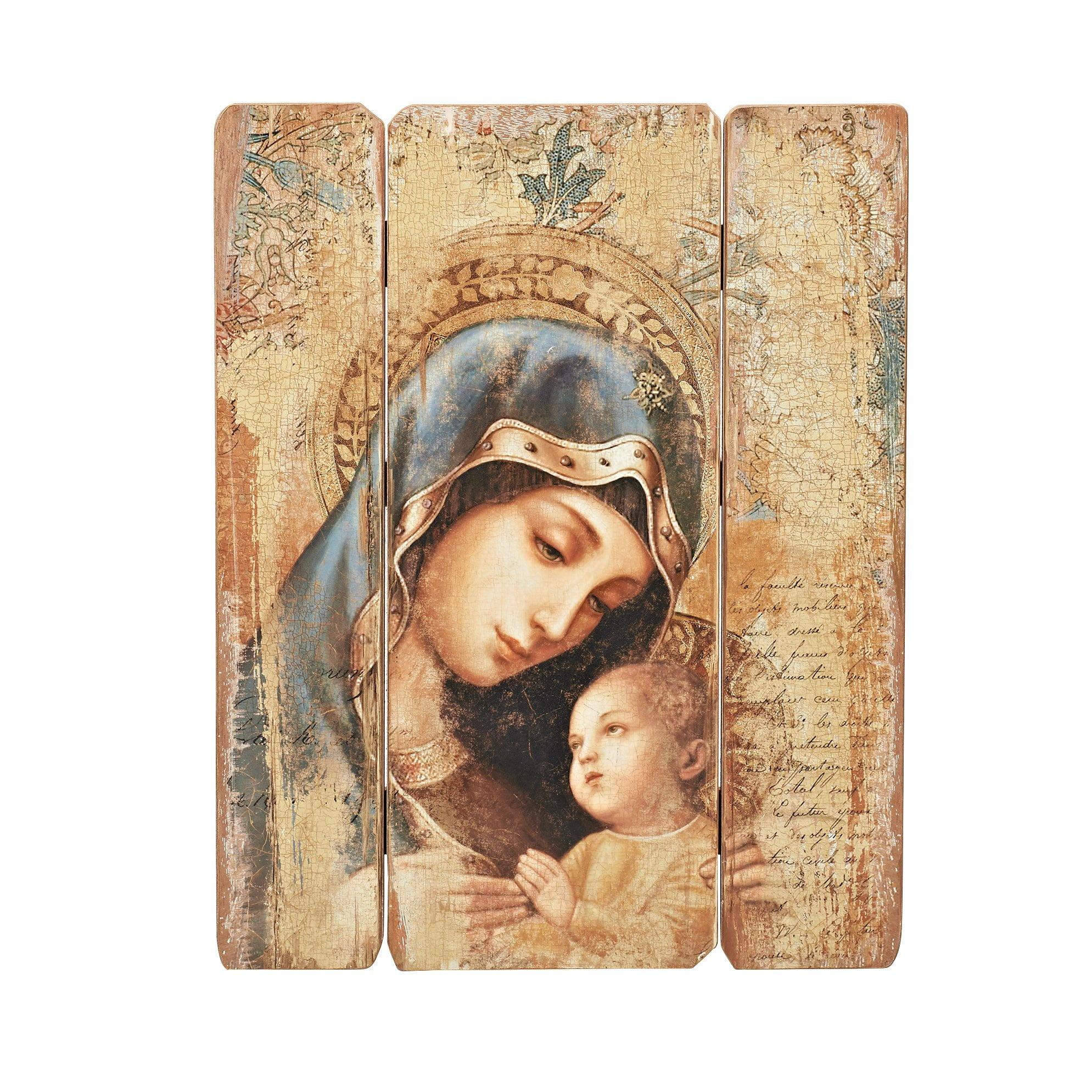 Josephs Studio Madonna and Child Decorative Panel, 26 by 20.25-Inch