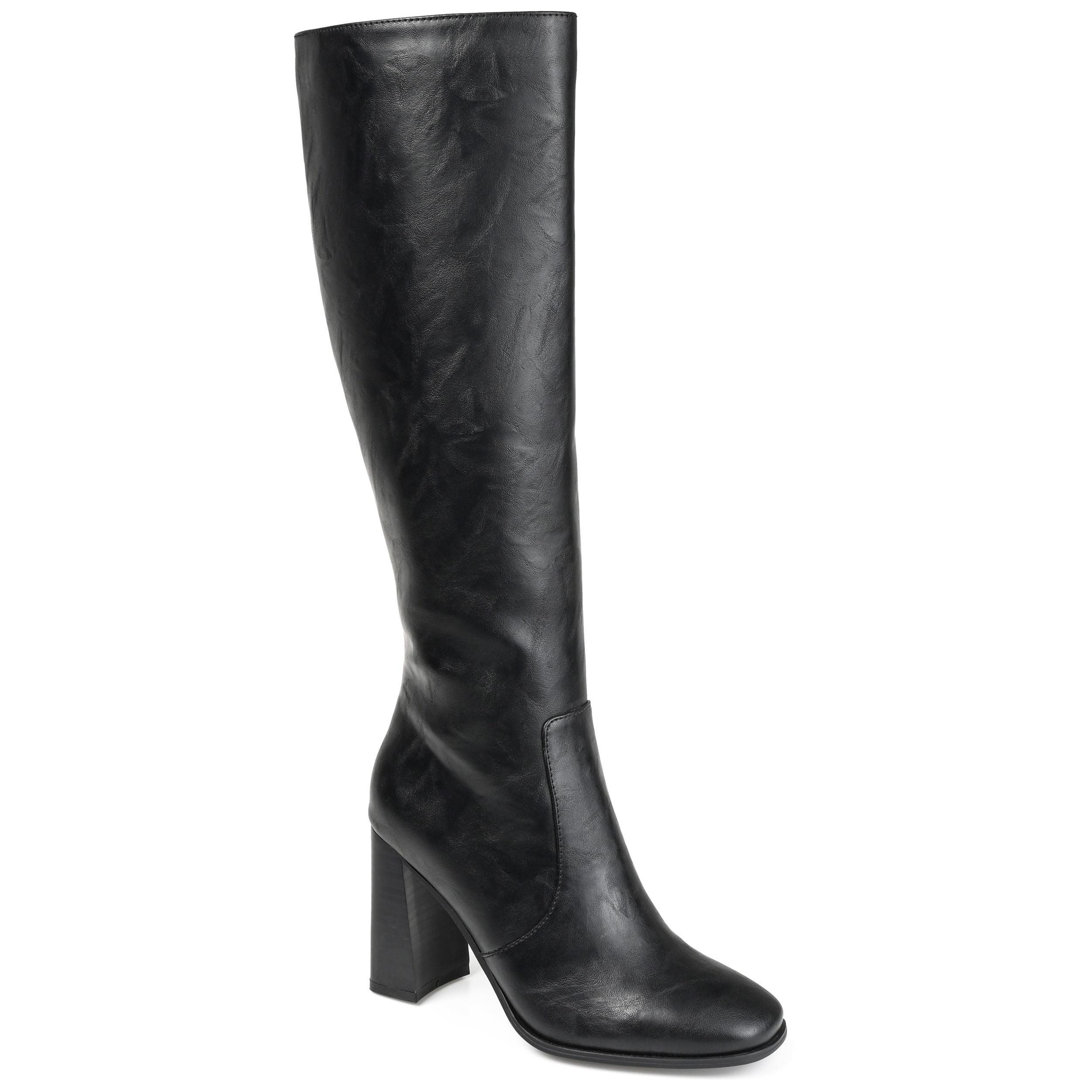 Journee Women's Extra Wide Calf Karima Boots, Black 6