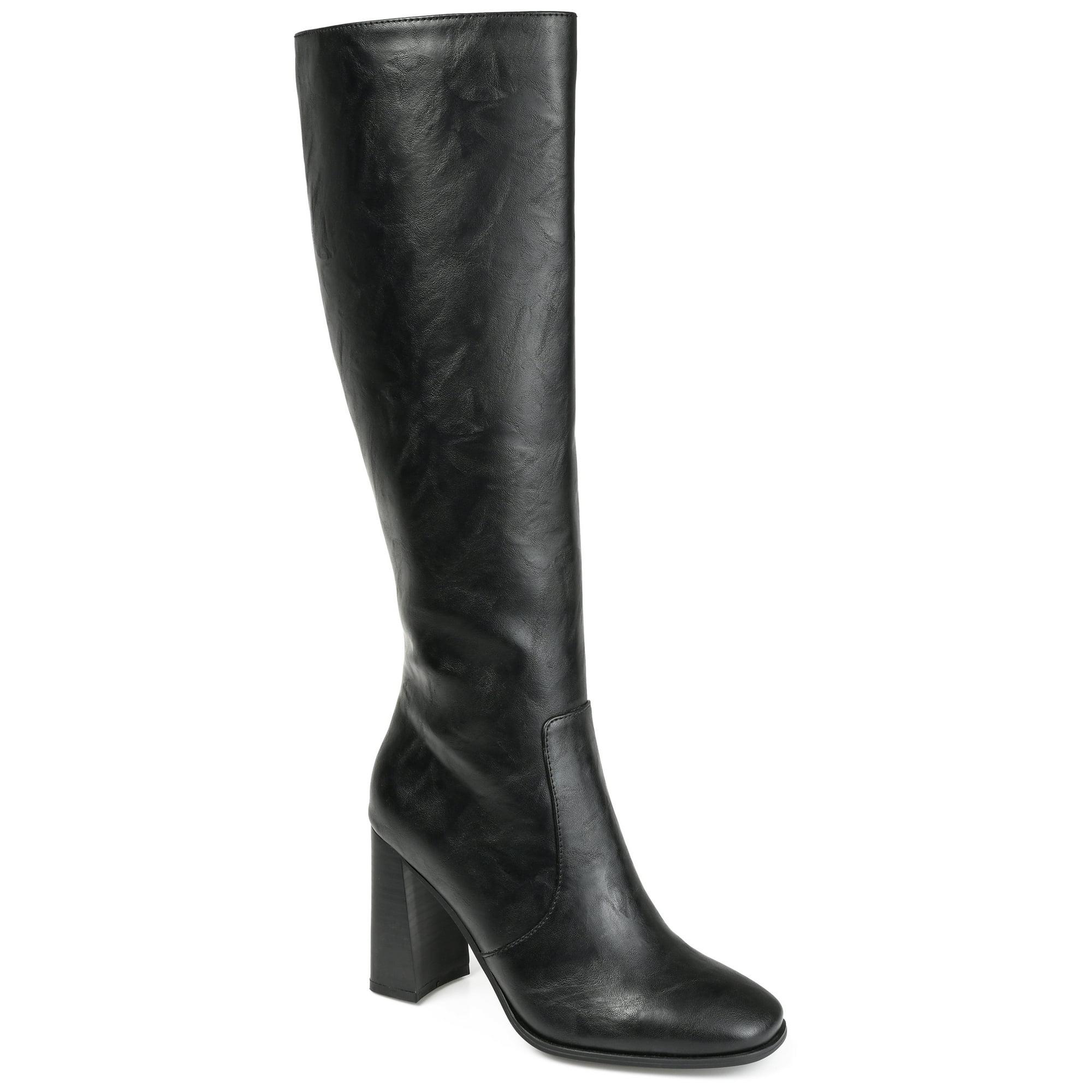 Journee Women's Extra Wide Calf Karima Boots, Black 6