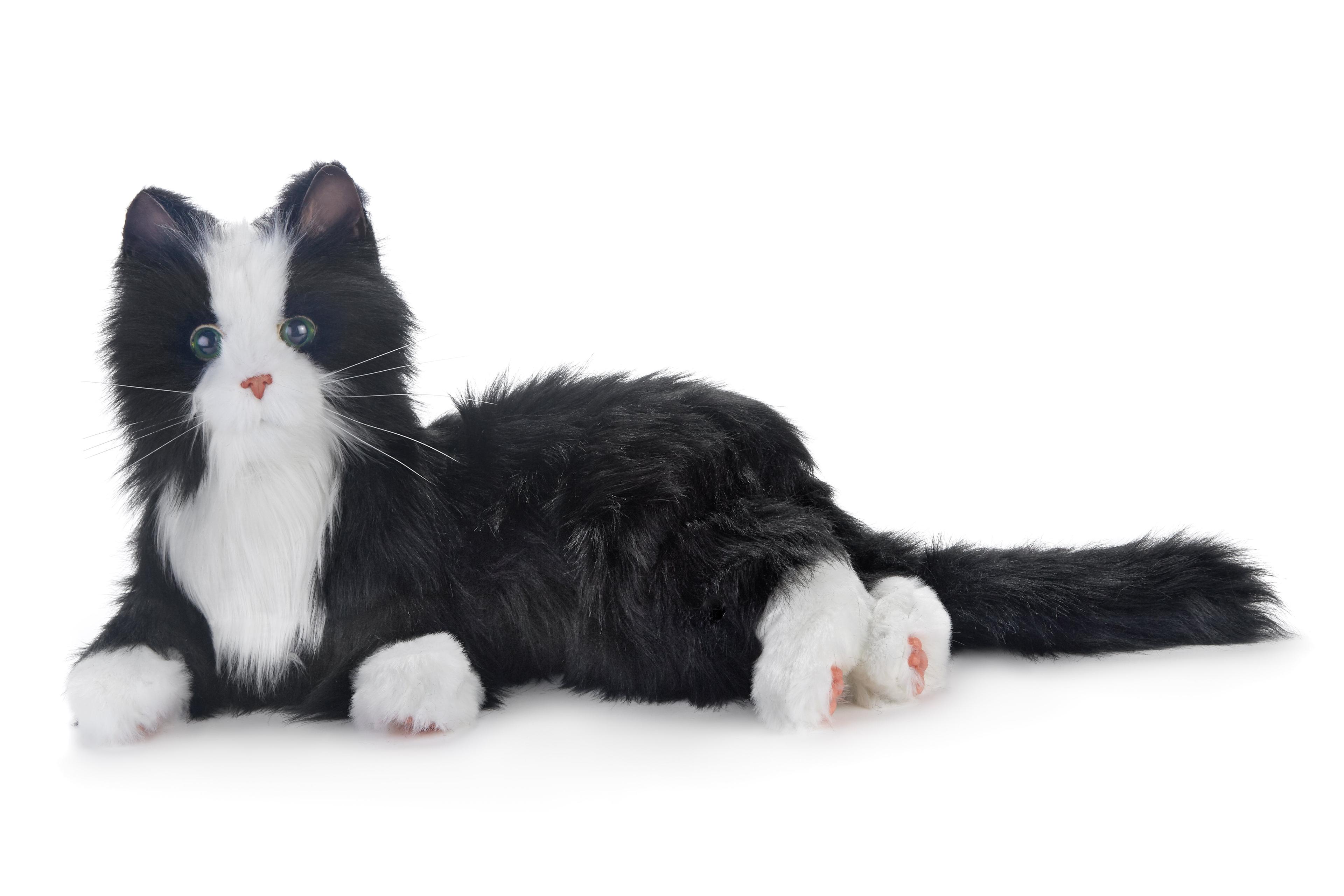 Joy For All Black and White Tuxedo Cat Robot Companion for Age Related Memory Loss and Caregivers by Ageless Innovation