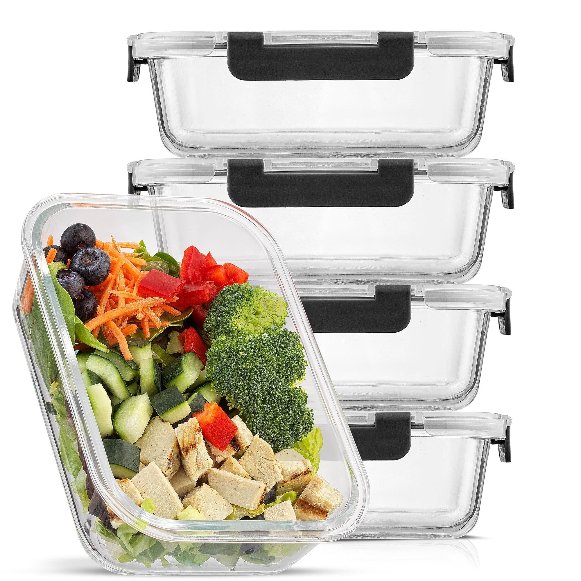 JoyJolt JoyJolt 10-Piece Glass Food Storage Container (Set of 5)