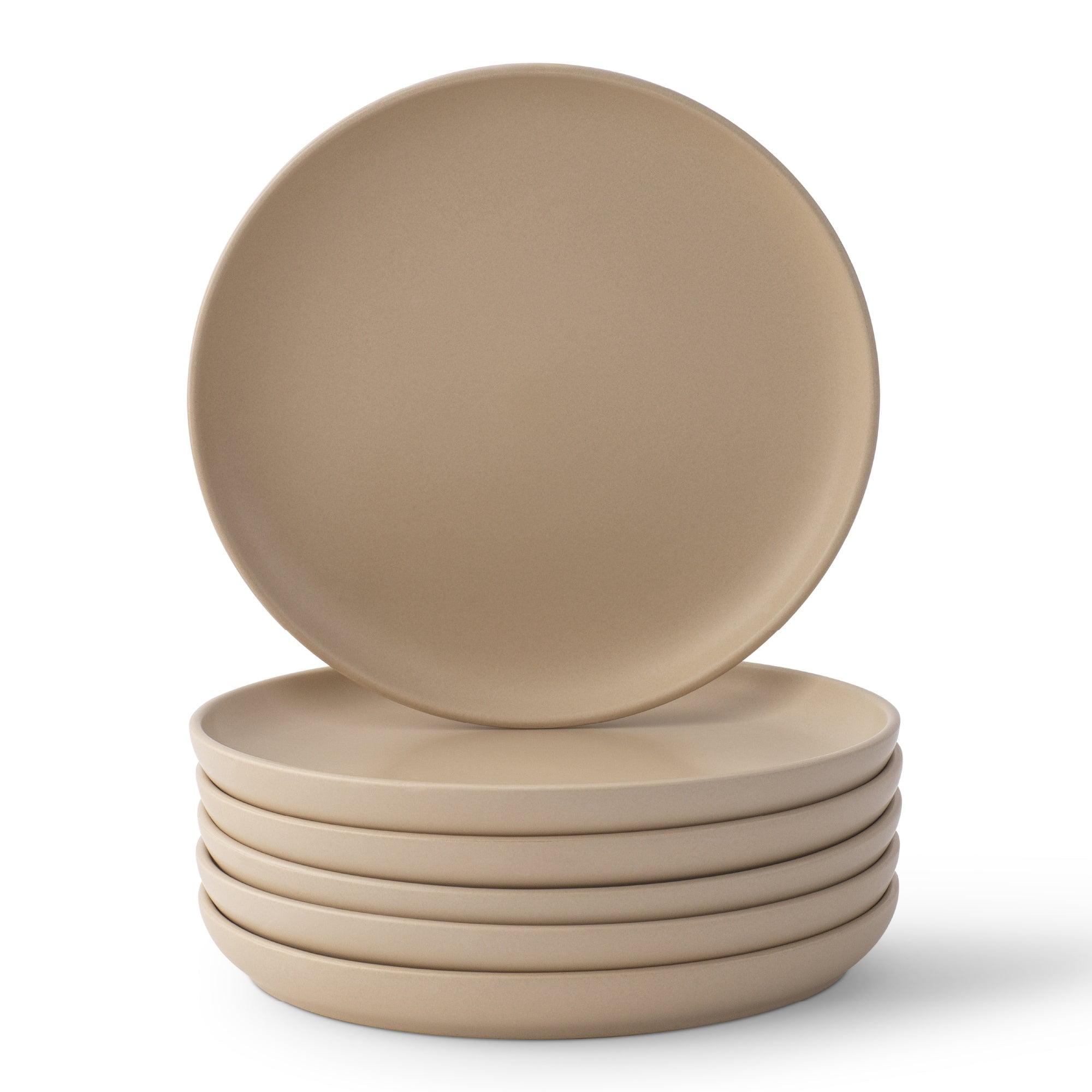 JoyJolt JoyJolt Mesa 6pc Stoneware 8" Salad plate set (Set of 6)