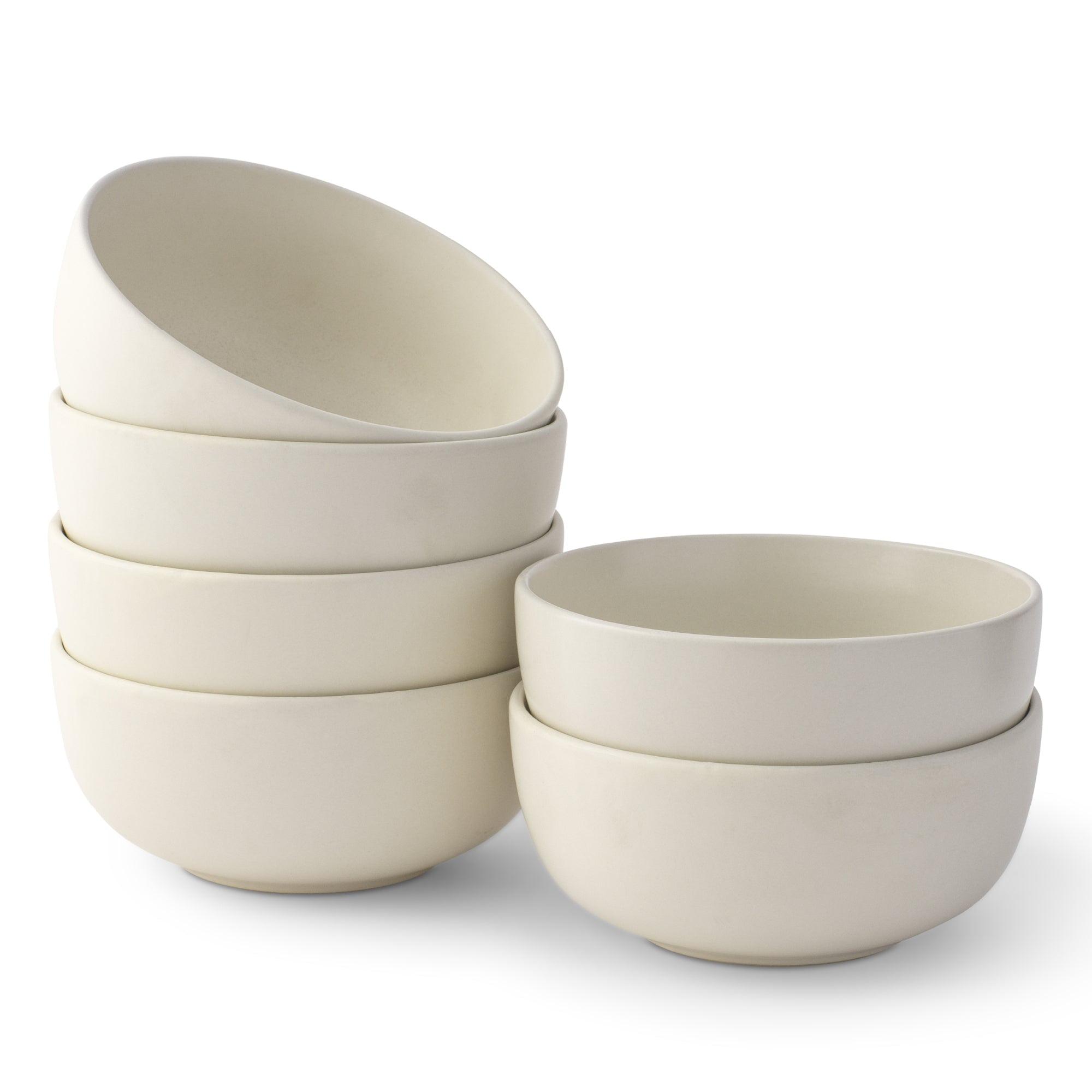 JoyJolt Mesa 6pc Stoneware Soup Bowl set (Set of 6)