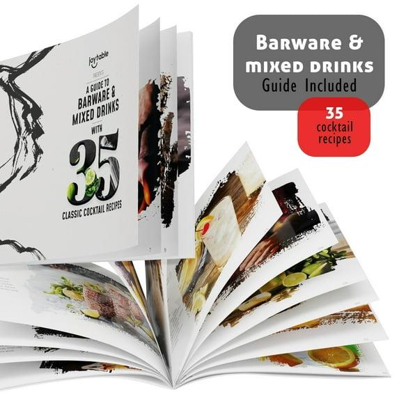 Joytable 8 Piece Stainless Steel Cocktail Shaker Bar Tool Set