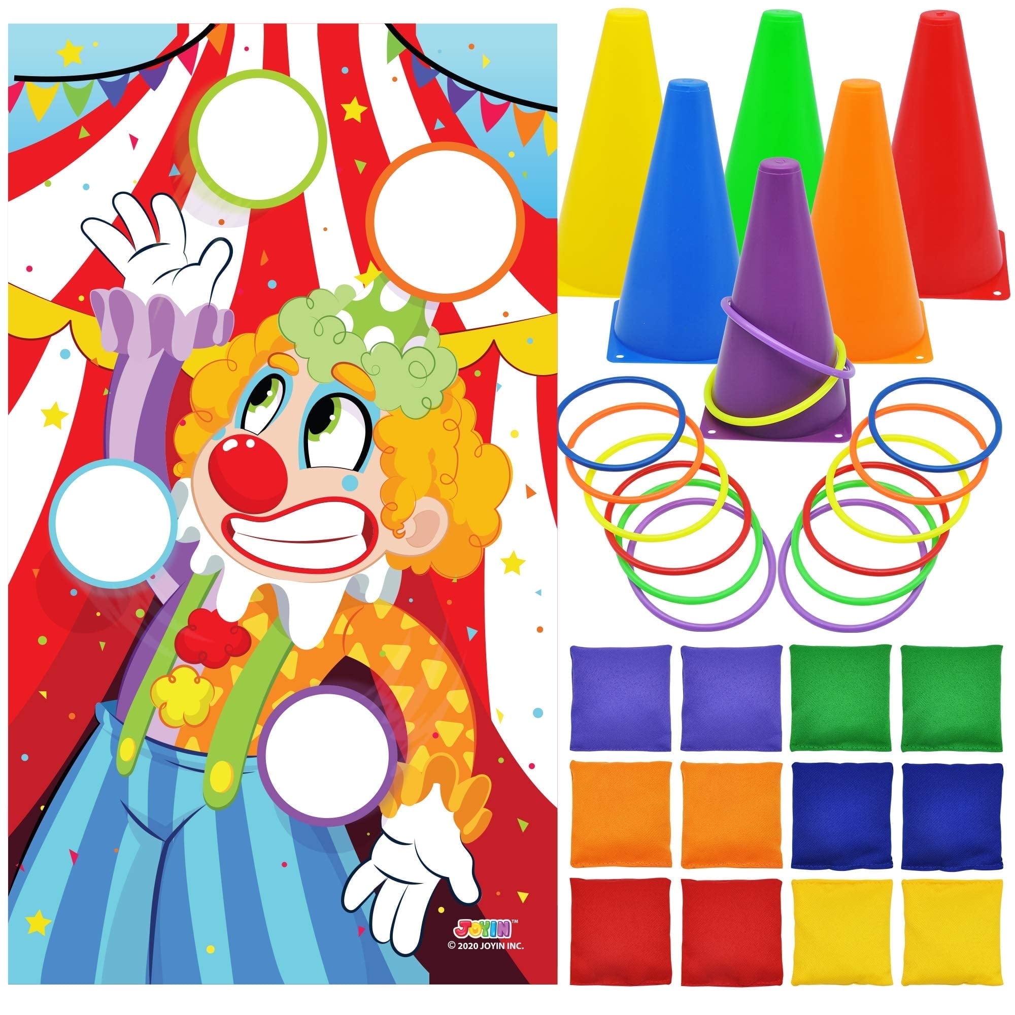 Joyfy 31 Pcs Carnival Game Set - Including Ring Toss Games, Bean Bags, and Cones for Kids Indoor Outdoor Play, Family Activities and Holiday Party