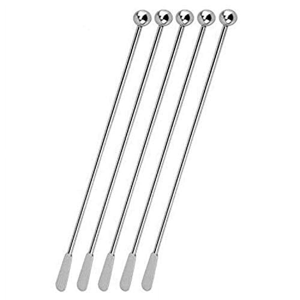 Stainless Steel Reusable Coffee and Cocktail Stirrers Set