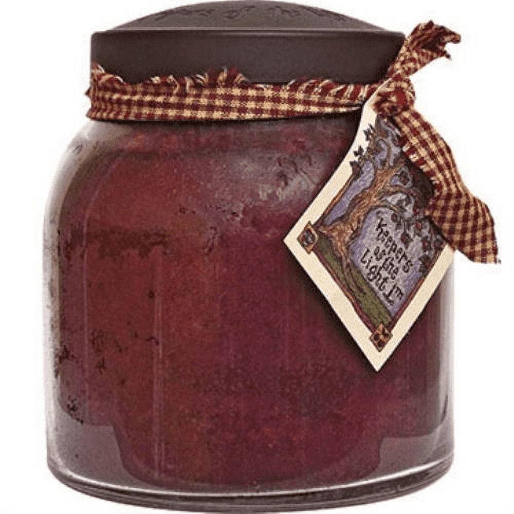 Juicy Apple Scented Soy Candle in Black Jar with Ribbon, 34oz