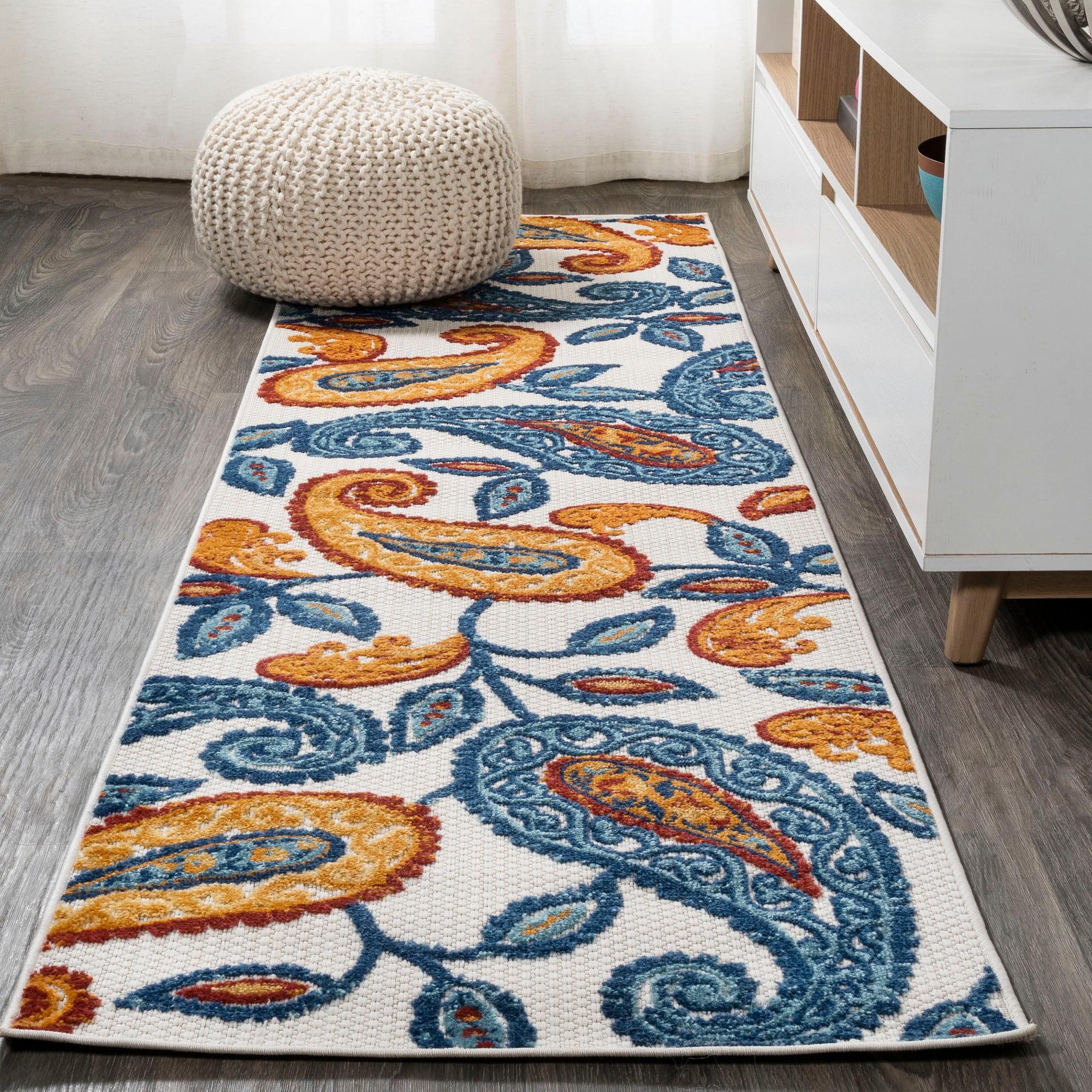 Mediterranean Medallion Indoor/Outdoor Area Rug - JONATHAN Y