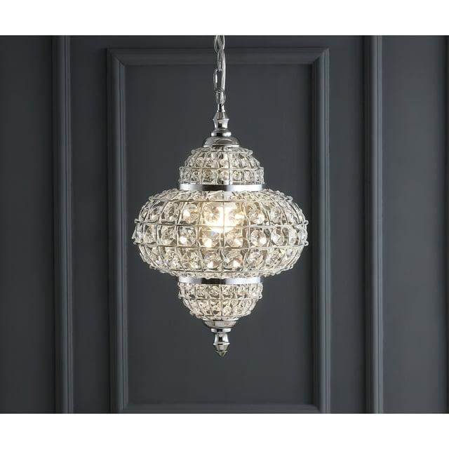 Juliette 12" Crystal/Metal LED Pendant Pendant, Chrome