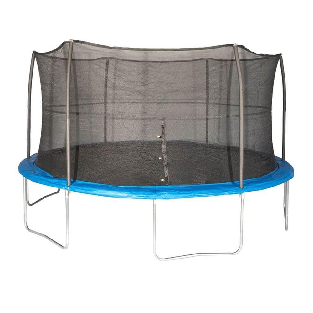 JumpKing 15-Foot Blue Trampoline with Safety Net Enclosure