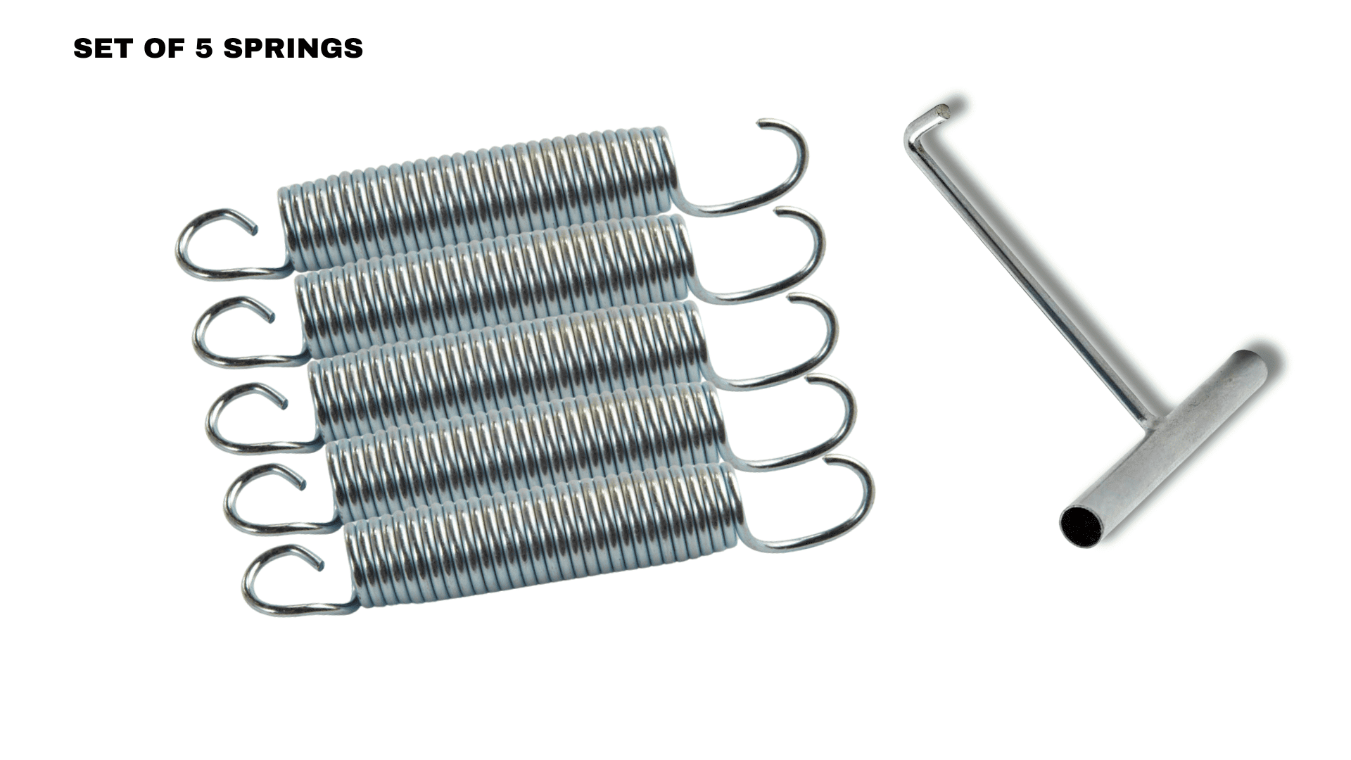 Jumpking Jumpking Heavy Duty Trampoline Springs for Trampolines, Stainless Steel Trampoline Replacement Springs including Spring Pulling Tool