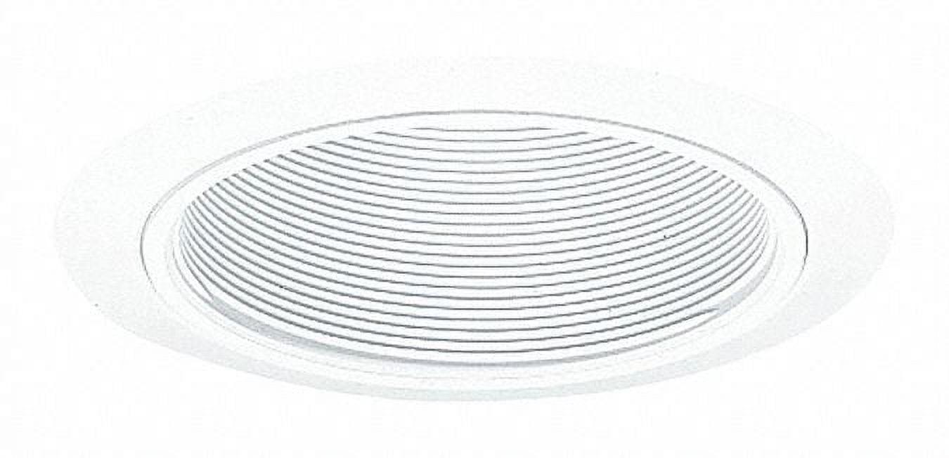 White 5-Inch Metal Baffle Recessed Down Light Trim