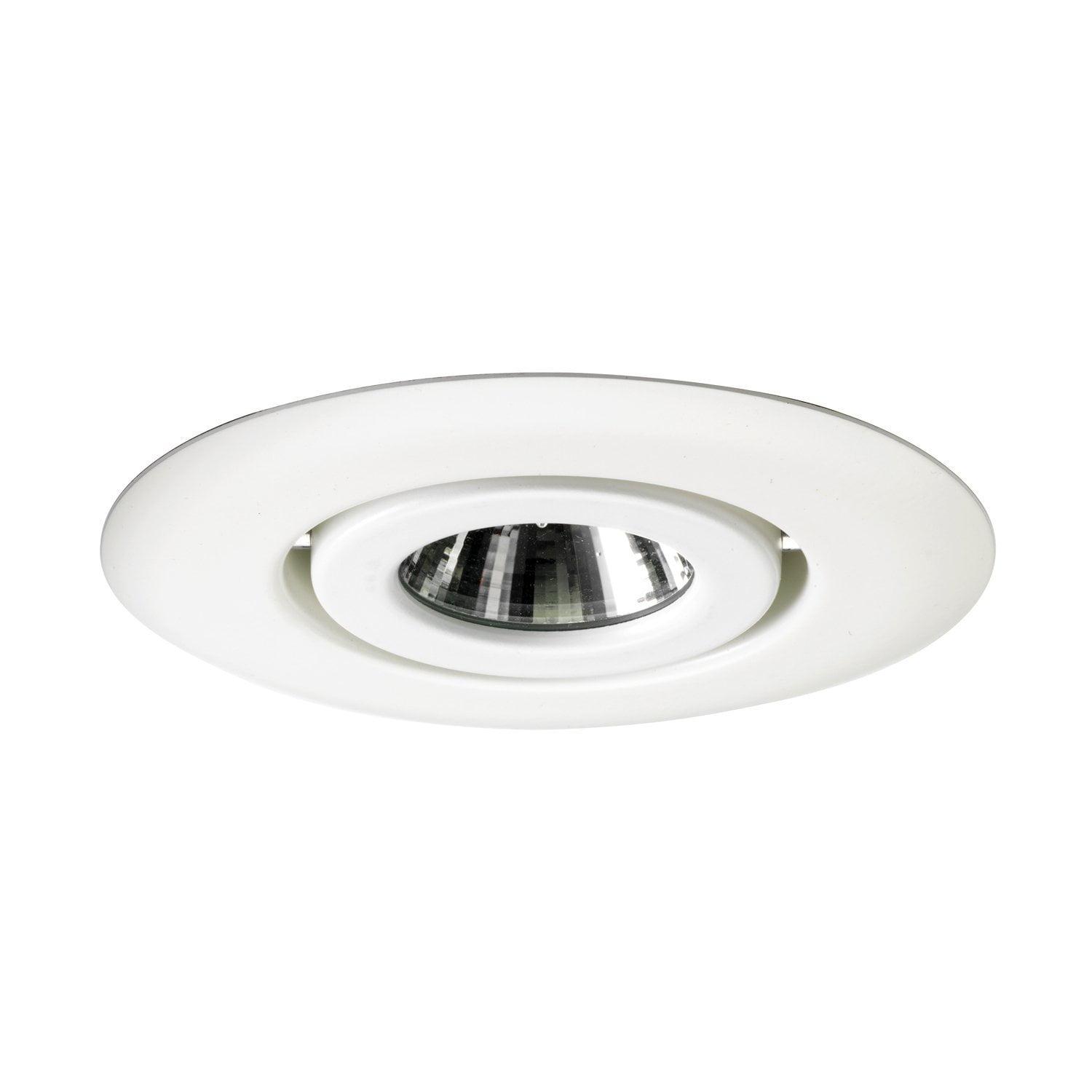 Juno Lighting 440-WH 4-Inch Flush Gimbal Ring Recessed Trim, White