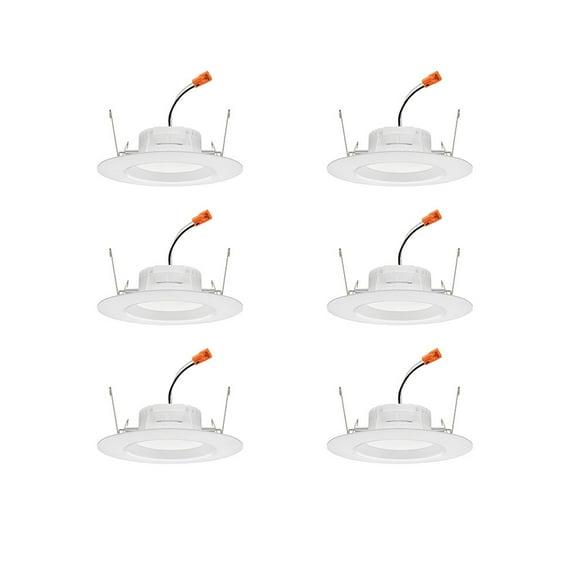 Retro Basics 6'' Selectable Color Temperature Dimmable Air-Tight Standard Recessed Lighting Kit