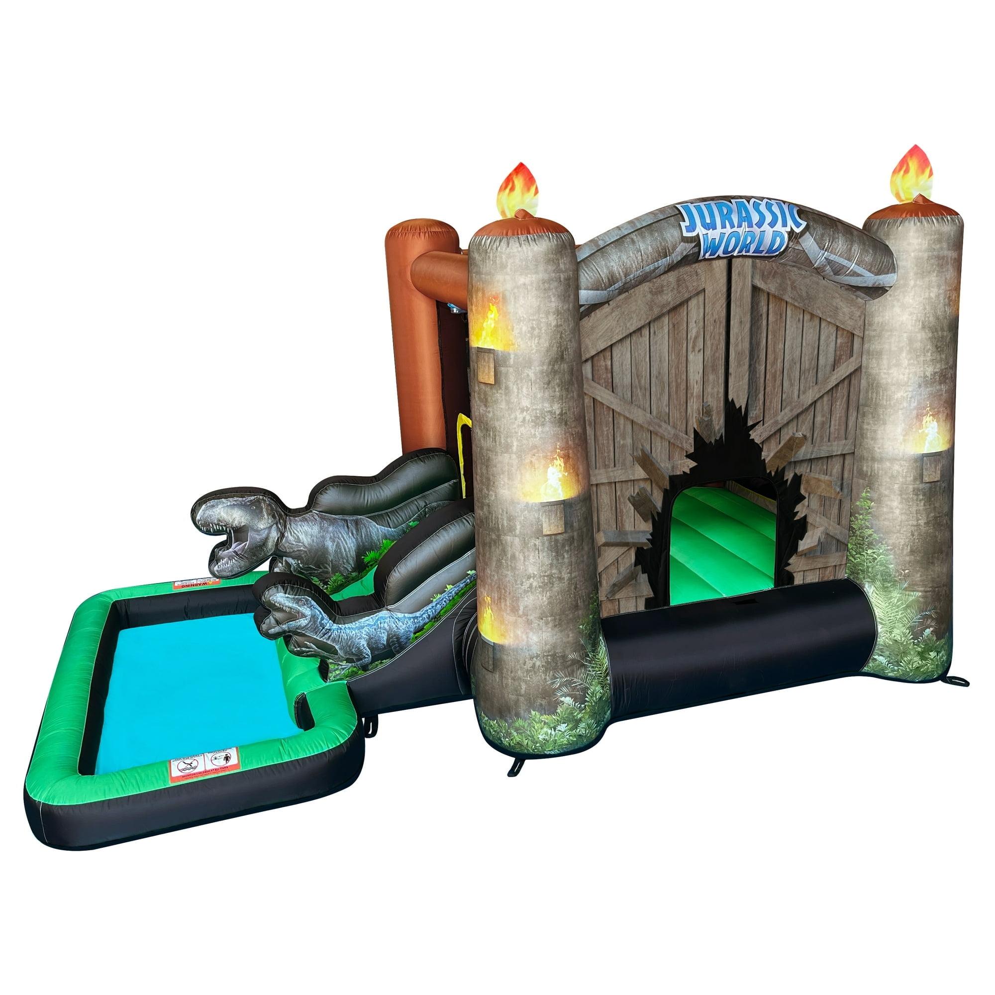 Jurassic World Bounce House with Water Slide and Pool