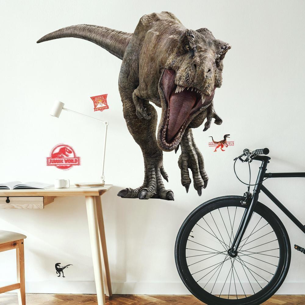 Jurassic World Fallen Kingdom T-Rex Giant Peel and Stick Wall Decals by RoomMates