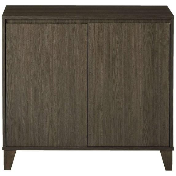 Kings Brand Furniture - 2 Door Cabinet Entryway Console Table with Storage Shelf, Oak Gray