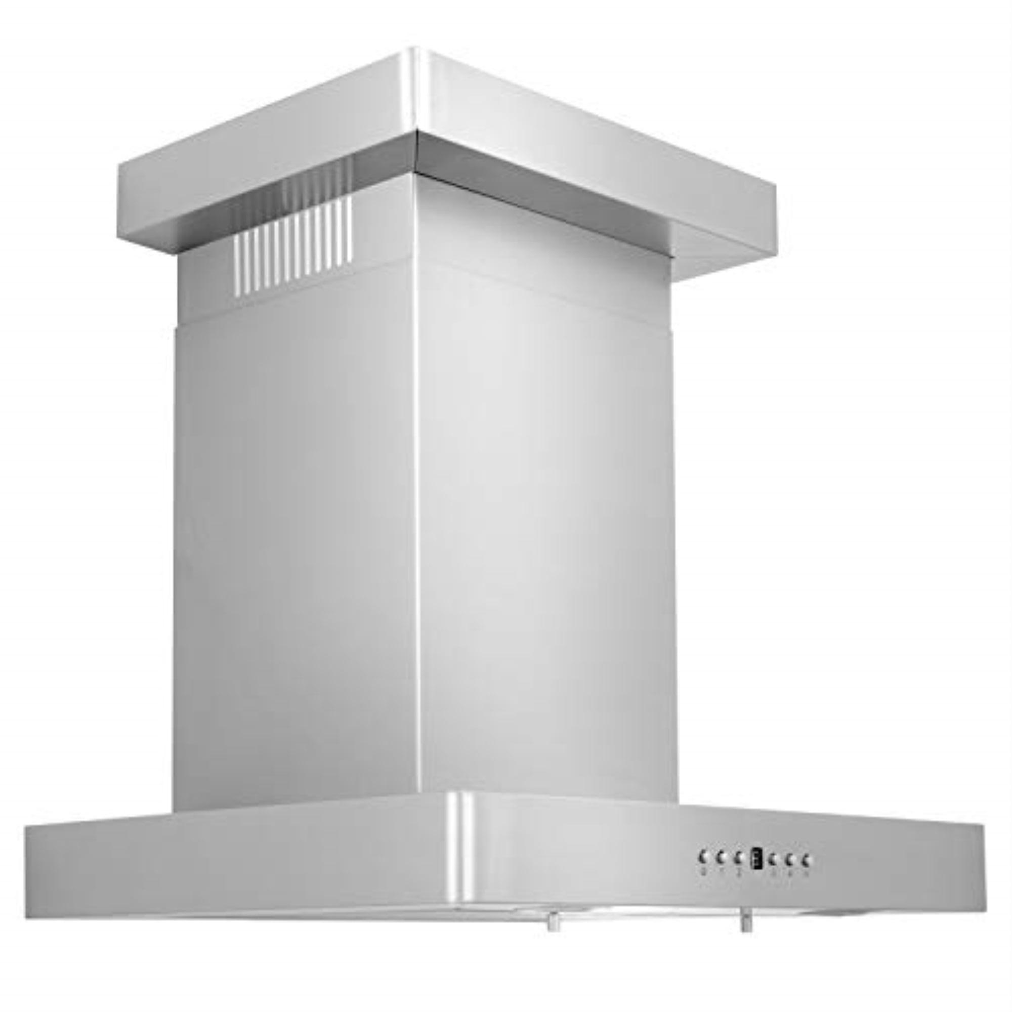 24" Stainless Steel Convertible Wall Mount Range Hood with Charcoal Filter