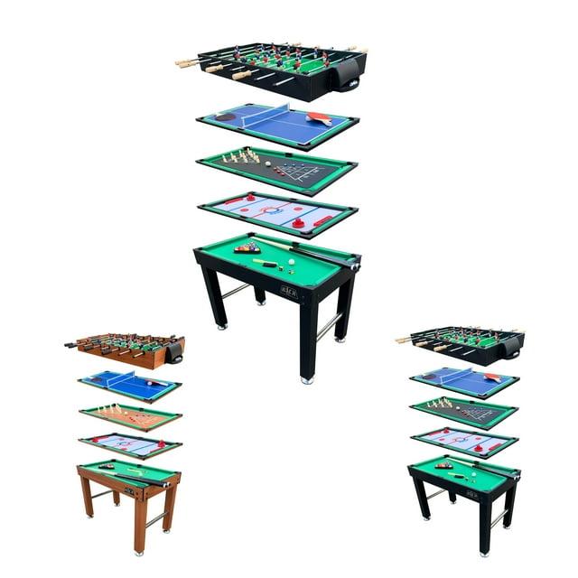 KICK Foosball Tables KICK Hexad 48″ 6-in-1 Multi Game Table Combo Arcade Set for Home, Game Room, Friends & Family