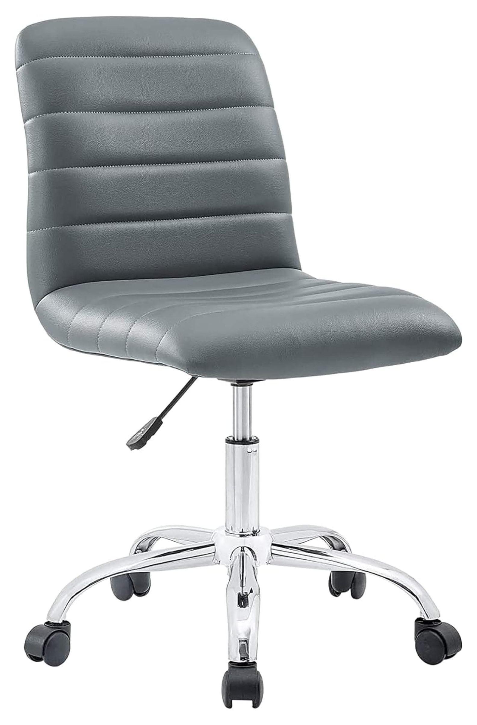 Modway Ripple Armless Mid Back Vinyl Office Chair