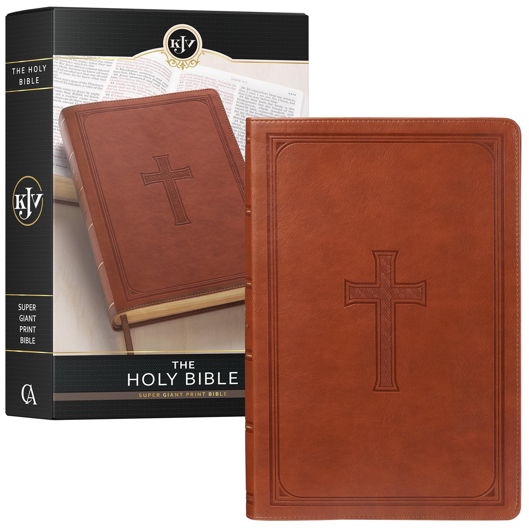 KJV Super Giant Print Lux-Leather Tan - Large Print (Leather Bound)