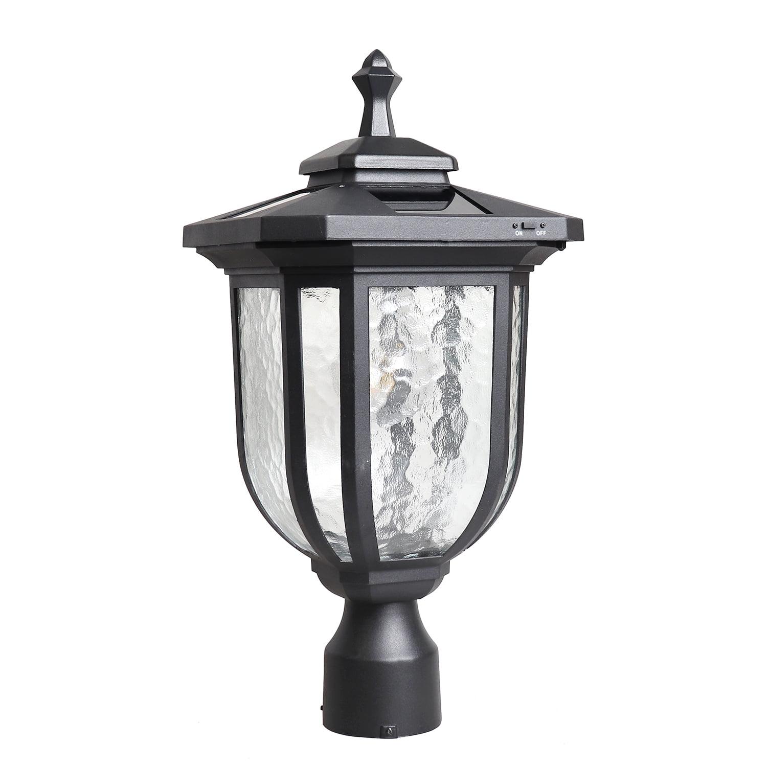 KMC KMC LIGHTING Solar Powered Lamp Post Light ST4322Q-A 120 Lumens Aluminum For Outdoor Garden Post Pole Landscape Yard Etc.