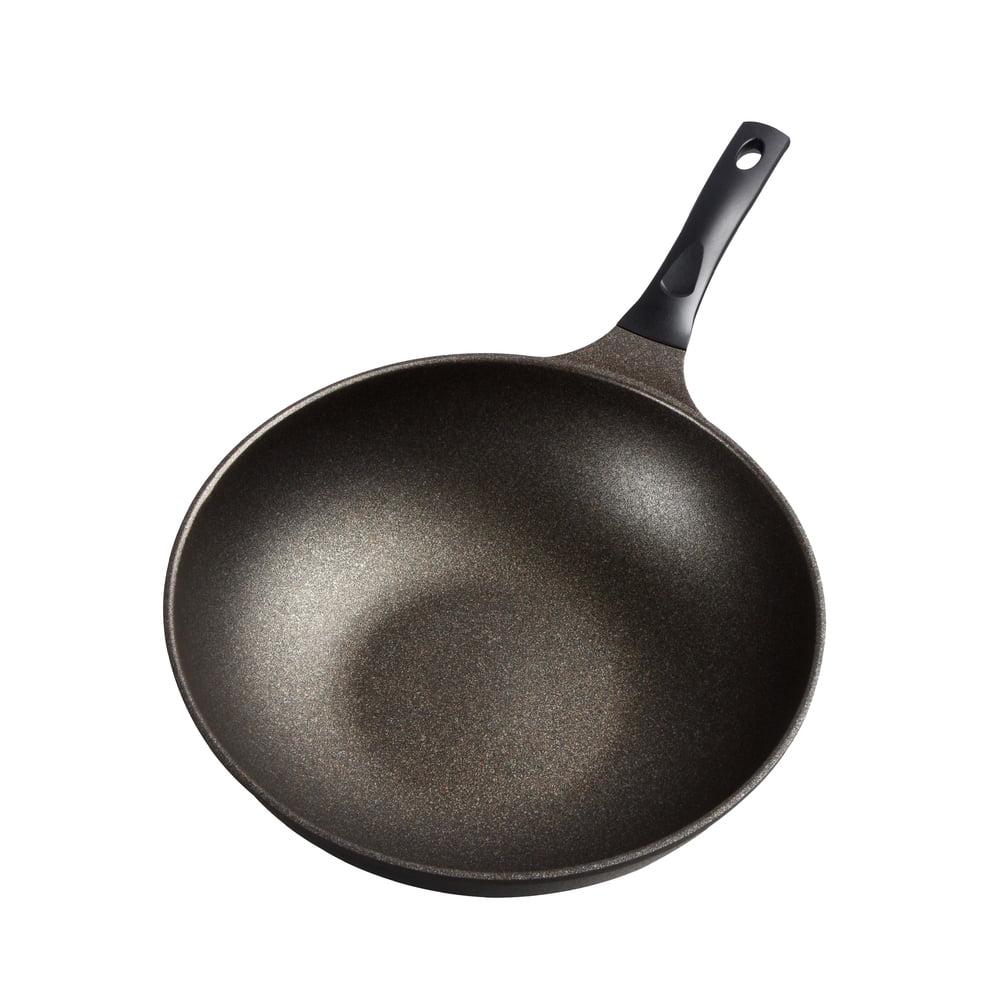 Prime Black Titanium Stone Coating Nonstick Wok Pan, 11.8 inch