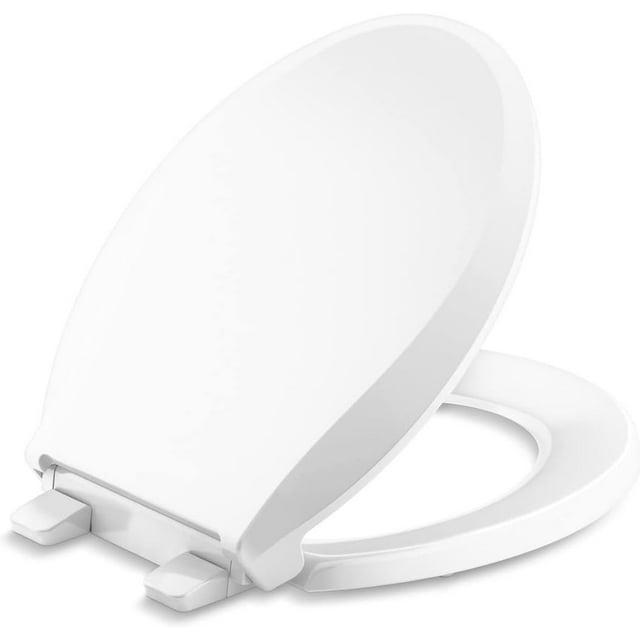 Kohler Cachet Round-Front Toilet Seat with Quiet-Close Lid and Seat and Grip-Tight Bumpers K-4639-RL-0