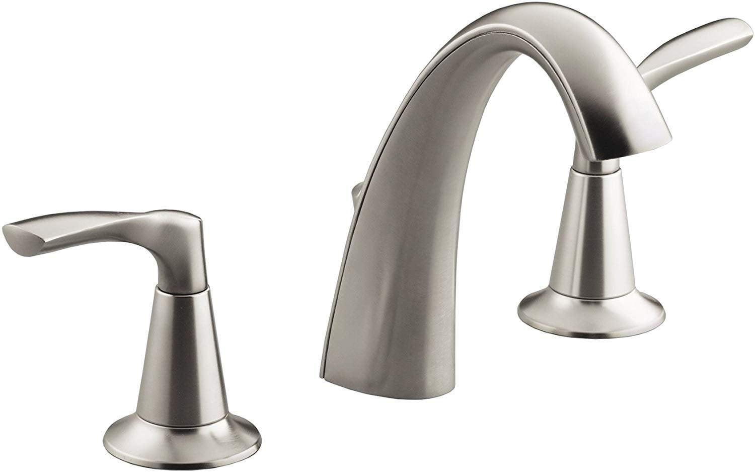 Elegant Brushed Nickel 8"-16" Widespread Bathroom Faucet