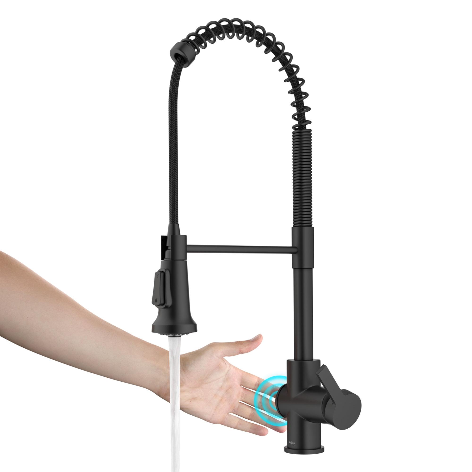 KRAUS Britt Touchless Sensor Commercial Single Handle Pull Down Kitchen Faucet